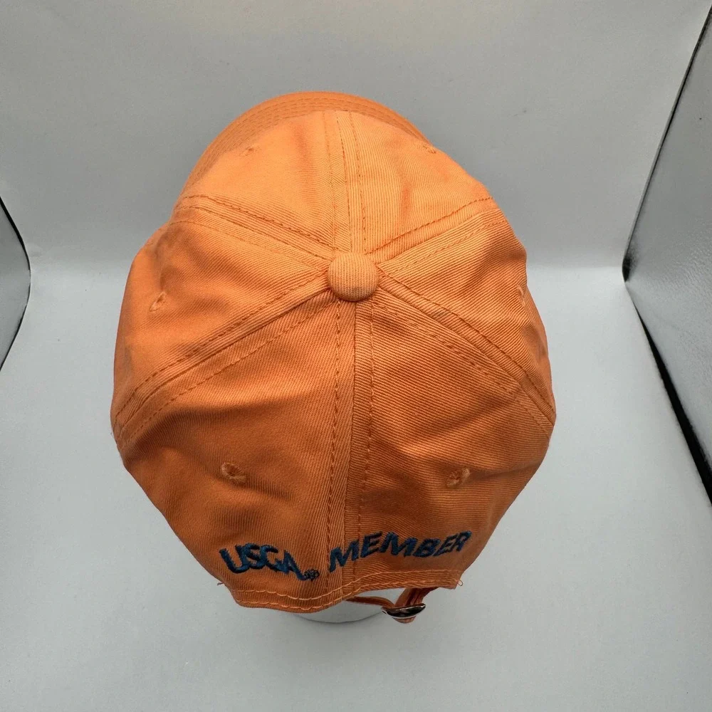USGA 2015 U.S. Open Chambers Bay Hat‎ Mens Orange Excellent Member Golf Cap
